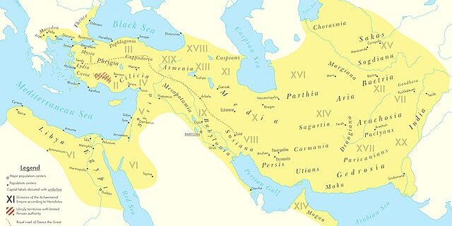 Achaemenid Empire 500 BCE