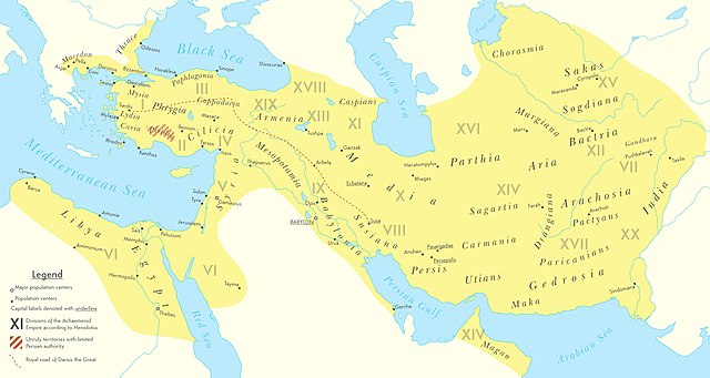 Achaemenid Empire 500 BCE