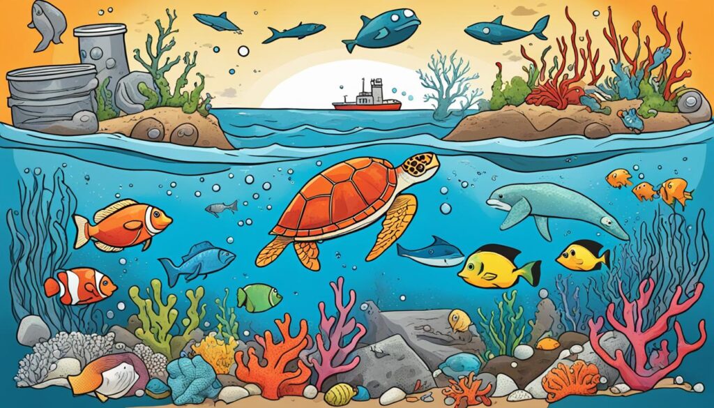 Impact of Ocean Pollution on Diverse Marine Species